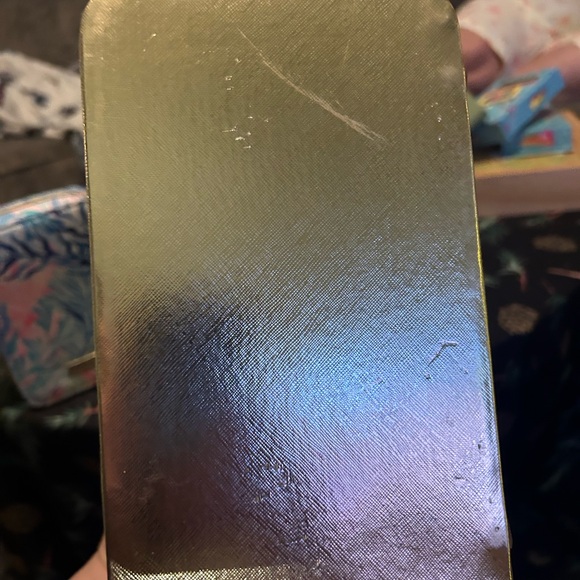 Lilly Pulitzer Gold and Blue Makeup Case Set with make up brushes nwt new - Picture 7 of 11